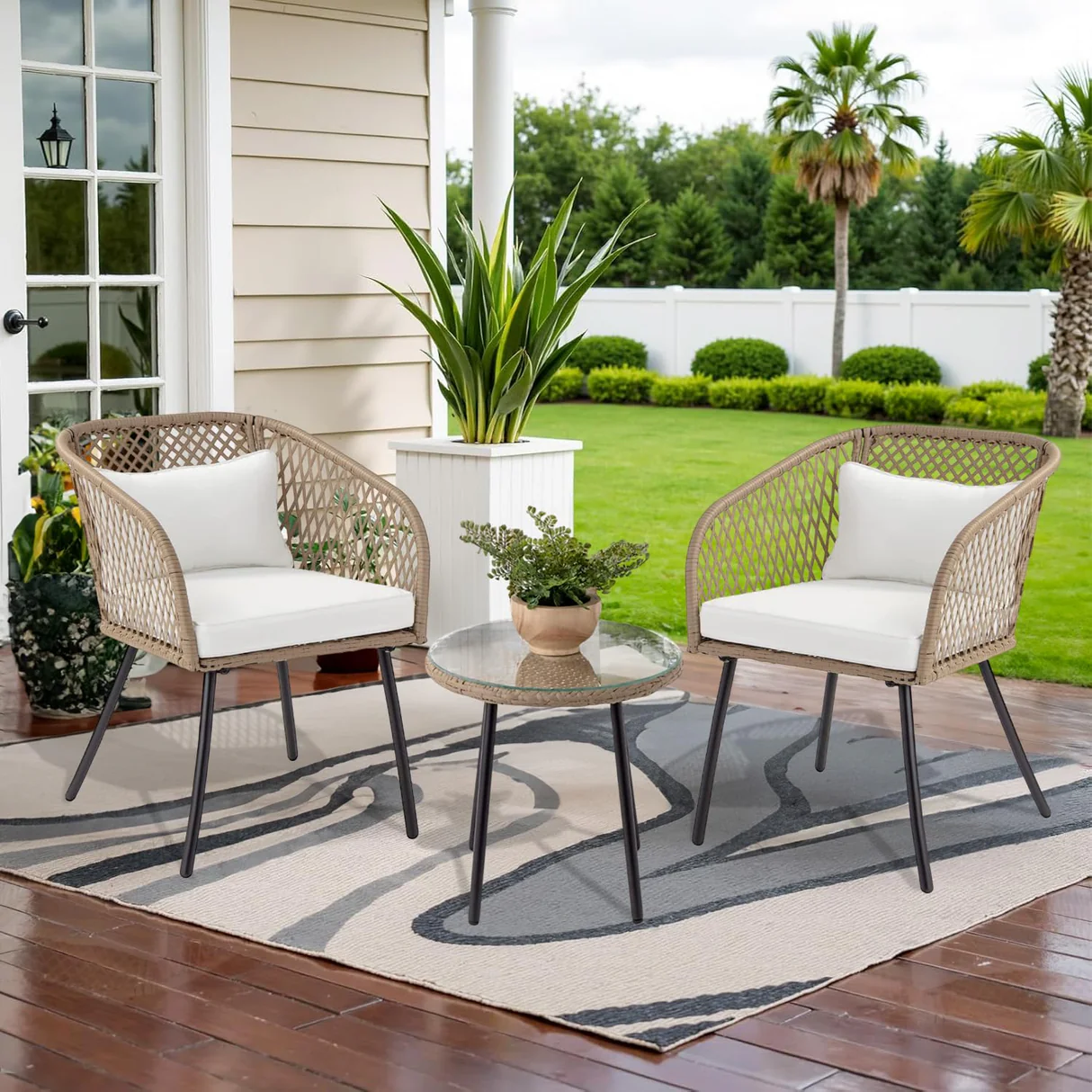 Outdoor Wicker 3-Piece Patio Set (Copy) (Copy) (Copy)
